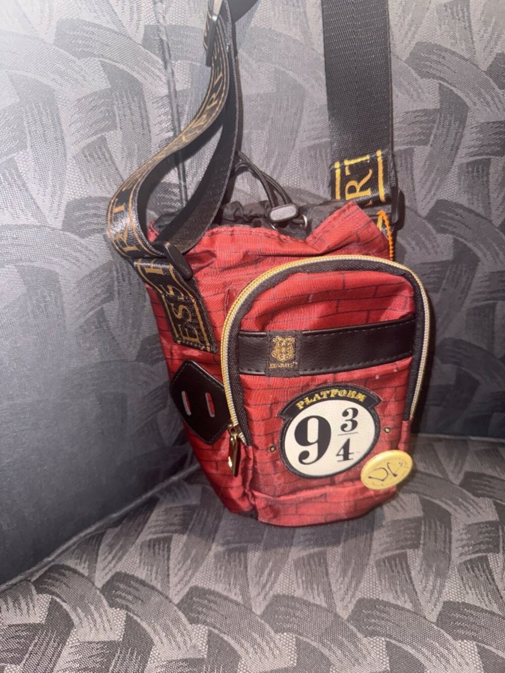 Harry Potter Platform 9 3/4 Crossbody Bag With Drawstring & Zipper Compartments